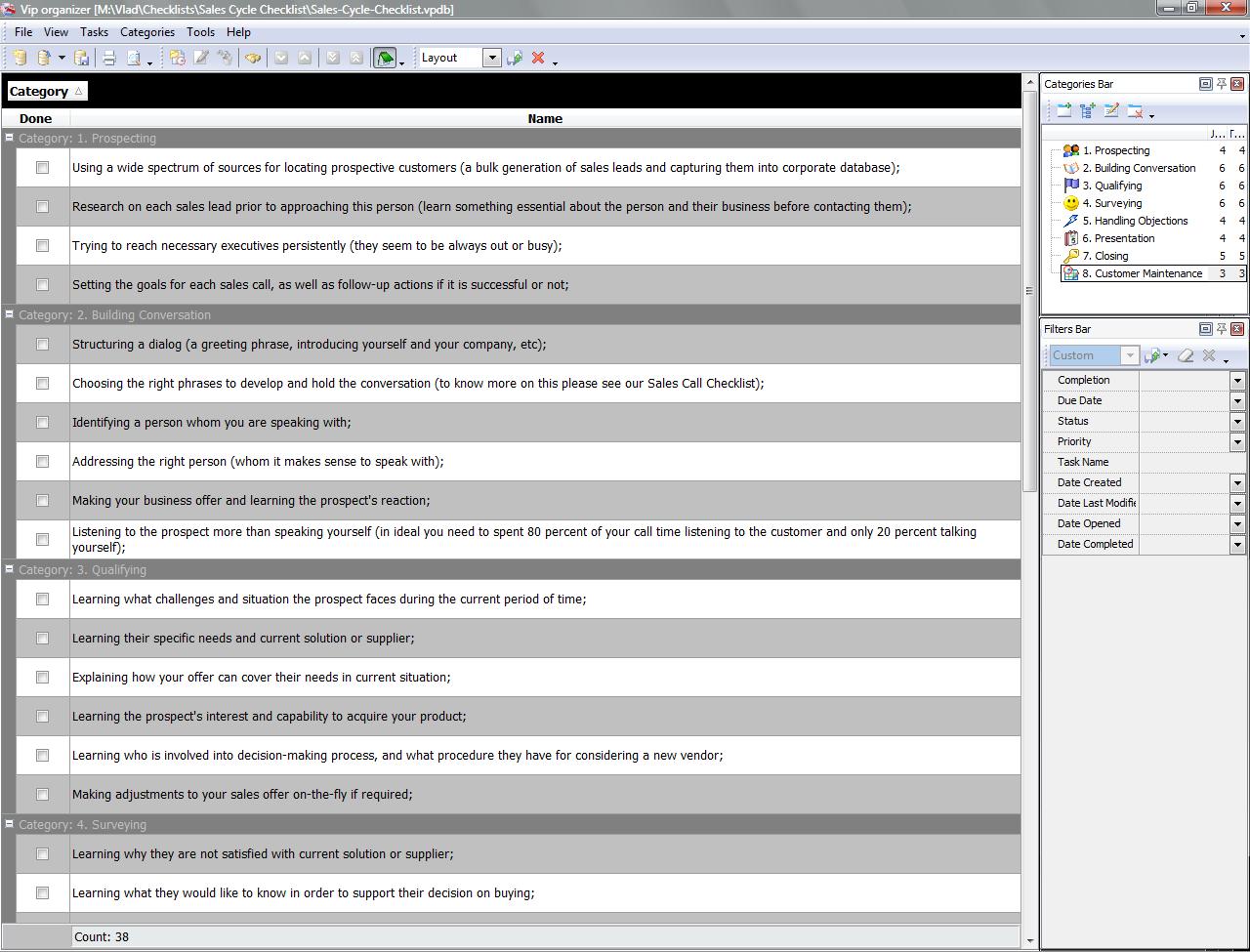 Sales Management Checklists To Do Lists for Sales Management To Do